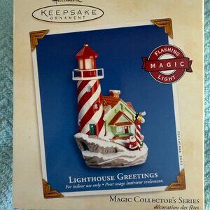 2003 Hallmark Lighthouse Greetings Collector's Series Keepsake Ornament